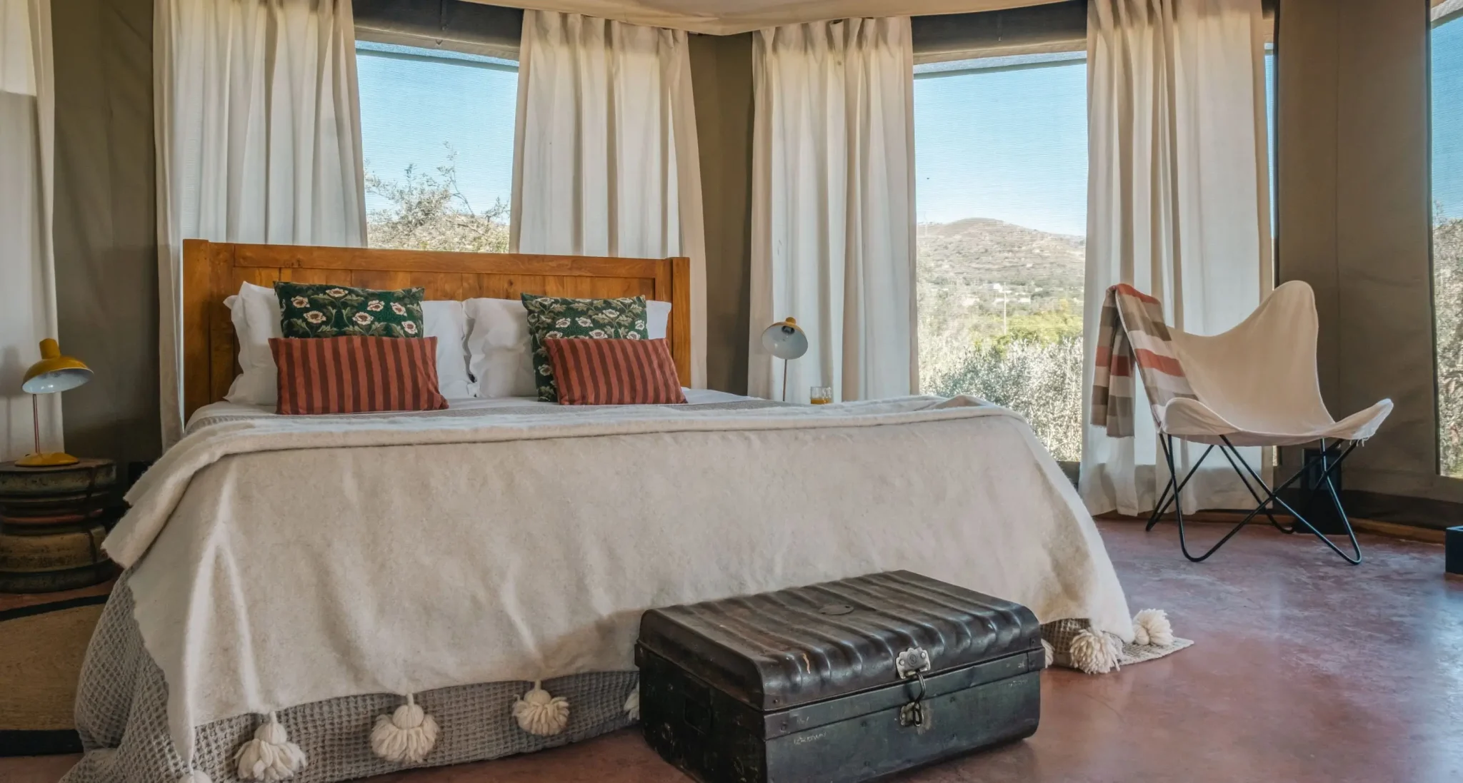 Iuta Farm — inside a tented Lodge